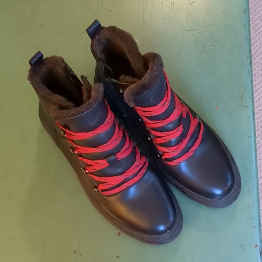 Naturalizer Julian Waterproof Boot Black Leather Upper - Picture 11 of 12